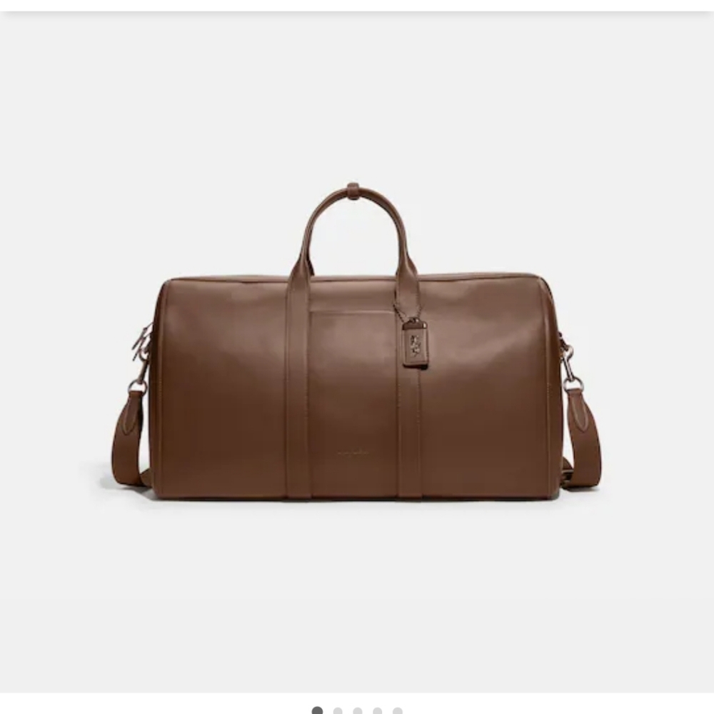 Coach Men's Duffle Bag Saddle Brown